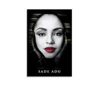 CPFSCWZP Impression sur toile vintage pour album de musique Sade Great Singer - Décoration murale pour chambre à coucher - 50 x 75 cm - Style sans cadre