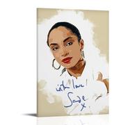 CPFSCWZP Impression sur toile vintage Sade Great Singer avec couverture d'album de musique - Décoration murale pour chambre à coucher - 30 x 45 cm - Style cadre