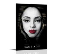 CPFSCWZP Impression sur toile vintage Sade Great Singer avec couverture d'album de musique - Décoration murale pour chambre à coucher - 60 x 90 cm - Style cadre