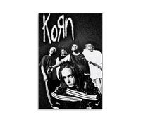 CPFSCWZP Korn Impression sur toile vintage avec couverture d'album de musique Great Singer - Décoration murale pour chambre à coucher - 50 x 75 cm - Style sans cadre