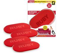 Cpixen Ruby Movers Patins de meubles pour moquette, vu à la télévision, canapés lourds, inclinables, bibliothèques et appareils électroménagers en toute simplicité, taille XL pour pieds encombrants