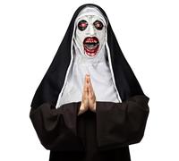 CPKONUUIP Masque de Nonne,Masque de Nonne Effrayant,Horreur Nonnes Masques,Masques Nonnes Halloween Adulte,Nonn Effrayante d'halloween Masques,pour Halloween,Fêtes Costumées