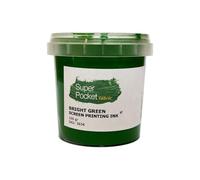 CPL Fabbrika. Encre sérigraphique pour tissus en tissu super poche 100 g, super couvrante à base d'eau, certifiée Oekotex (vert brillant)