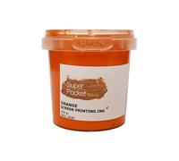 CPL Fabbrika. Encre sérigraphique pour tissus en tissu super poche 100 g, super couvrante à base d'eau, certifiée Oekotex (orange)