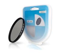 CPL Filtre polarisant, Ø 62 mm, Réflexion Lumineuse perturbatrice minimisée, Clarté Optique et fidélité des Couleurs optimisées, Polarisateur Circulaire Cadre Aluminium, Protection Objectif caméra