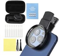 Cpl Filtre Polarisant 52mm Clip Filtre Polarisant Cpl Amovible Compatible Filtre ND Variable Portable Polarizer Macro Telephone Portable avec Iphone Téléphone Smartphones Objectifs et Un Chiffon