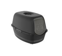 Rotho Maison de toilette pour chat My Pet BAILEY PP recyclé Noire 56 x 40 x 39 cm