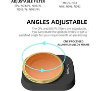 Cpl Nd 8 16 Filter For Dji Mini3 Mini 3 Pro Lens Filter High Transmission Multi-Layer Coating Anti-Scratch Anti-Oil Waterproof Accessories Drone Lens Filter (Combo 1)