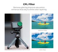 Cpl Polarizing Filter Compatible With Dji Osmo Action 4/5 Pro Optical Glass Hd Nano Coatings Anti Scratch Light