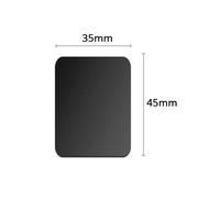Cpl-Support De Téléphone Magnétique En Plaque Métallique,Kit De Plaque Métallique De Remplacement Universel Avec Adhésif Pour Support De Téléphone Magnétique Pour Voiture Xiaomi-1pcs Black 35x45