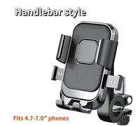 Cpl-Support De Téléphone Pour Moto,Support De Téléphone Portable Pour Vélo,Clip De Rétroviseur Pour Vélo Et Scooter,Convient Aux Téléphones Portables Iphone 4.7-7 Pouces-Handbar-Black