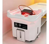 Cplsntaeam Nouveau Équipement de Spa pour la tête, avec réservoir de Stockage d'eau de 60 L +20L Réservoir d'eaux usées, Bac à Shampoing Mobile à Circulation d’Eau pour Salons et spas Set-1