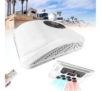 Cplsntaeam RV Climatiseur 2 en 1 RV Climatiseur de Toit, 12V/24V/48V/220V/115V Climatiseur de Stationnement électrique Camping-Car Système de Climatisation pour Voiture RV Camion Camper,220V