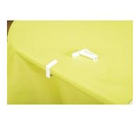 CPM - 4 Pinces pour nappe - Blanc - Pince Blanc G