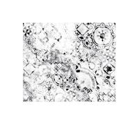 CPM - Crédence adhésive en alu imitation Marbre - L. 70 x l. 40 cm - Blanc, Noir et Bleu nuit - Patch