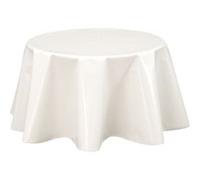 CPM - Nappe en toile cirée ronde design uni Joys - Diam. 150 cm - Blanc - Joys Blanc G