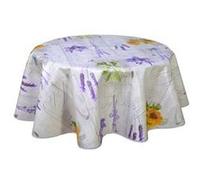 CPM - Nappe en toile cirée ronde provençale Arles - Diam. 135 cm - Gris