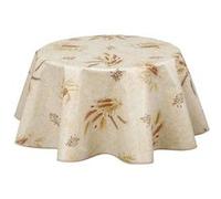 CPM - Nappe en toile cirée ronde provençale Moisson - Diam. 135 cm - Beige - Provence Beige G