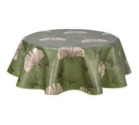 CPM - Nappe ronde en toile cirée design Chantou - Diam. 135 cm - Vert