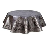 CPM - Nappe ronde en toile cirée design Vitali - Diam. 135 cm - Noir Noir
