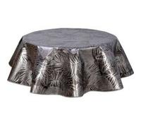 CPM - Nappe ronde en toile cirée design Vitali - Diam. 135 cm - Noir Noir
