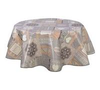 CPM - Nappe ronde en toile cirée provençale Lovely - Diam. 150 cm - Gris