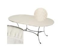 CPM - Sous-nappe protège table ovale Basic - Largeur 125 x Longueur 165 cm