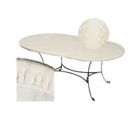CPM - Sous-nappe protège table ovale Basic - Largeur 125 x Longueur 165 cm