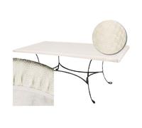 CPM - Sous-nappe protège table rectangulaire Basic - L. 100 x l. 160 cm - Blanc - Basic Blanc