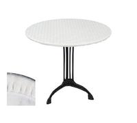 CPM sous-Nappe protège Table Ronde Basic - Diam. 125 cm - Blanc