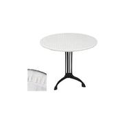 CPM - Sous-nappe protège table ronde Basic - Diam. 125 cm - Blanc - Basic