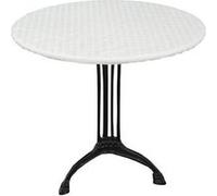 CPM - Sous-nappe protège table ronde Basic - Diam. 135 cm pour table ronde de diamètre 115 à 125 cm - Blanc - Basic