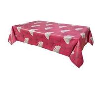 Nappe de table GENERIQUE CPM - Toile cirée Chantou - 140 x 240 cm - Rouge