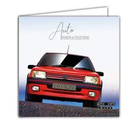 CPMD16131N2 Carte Carrée avec Enveloppe Blanche Format 15x15 cm - 205 GTI/Licence officielle Peugeot Auto Passion & Collections - Avec Effet Brillant - Intérieur Blanc - Fabriqué en France