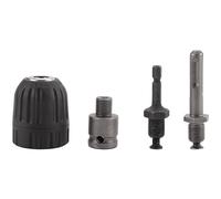 Cpolebev 0.8-10Mm Convertisseur de Mandrin de Perceuse Sans Clé PréCis 3/8 Pouces - Adaptateur de Changement de Filetage 24UNF avec Douille à Tige Hexagonale SDS-Plus