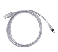 Cpolebev 1.5M Convertisseur De Câble Adaptateur USB vers Ieee 1394 Firewire Dv À 4 Broches pour Caméra Pc