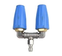 Cpolebev 1 de Pointes de Pulvérisation à Double Buse Turbo Rotative à Pression de 4000 Psi 1/4 Pouce en Métal + Plastique