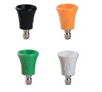 Cpolebev 1 de Protection de Buse pour Nettoyeur, 5 Embouts de Lavage Sous Pression 1/4 Po, Orifice 4.0 en Acier Inoxydable + Plastique