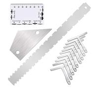 Cpolebev 1 Ensemble D'Outils de Mesure Luthier pour Guitare, Jauge de Rayon de Corde Inférieure, Accessoires de Guitare