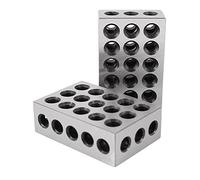 Cpolebev 1 Paire de Blocs de Calibre en Acier Trempé Ensemble de Blocs Parallèles Machiniste Assorti Outil de Fraisage Précision 25-50-75 mm