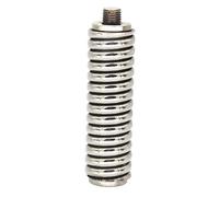Cpolebev 1 PCS -3H CB Antenne Spring Mount Silver Stainless Steel for Vehicle CB Radio Antenna Mount Jusqu'à 60Inch Long and 3/8Inch - 24 Threads