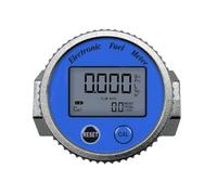Cpolebev 1 PCS DN25mm Débitmètre Haute Précision Électronique Turbine Débitmètre Méthanol Numérique Jauge de Carburant Turbine Débitmètre Bleu