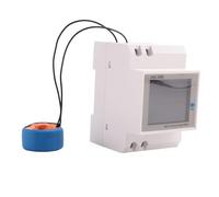 Cpolebev 1 PCS Numérique Monophasé AC 40-300V 100A Din Rail 6 en 1 Voltmètre (CT Externe)