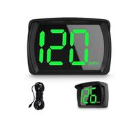 Cpolebev 1 Pièce de Compteur de Vitesse GPS Hud de Voiture ABS Noir pour Voitures avec Vitesse, Mph, USB Plug And Play, Adapté à Toutes les Voitures