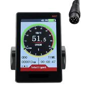 Cpolebev 1 Pièce M6T Compteur D'Affichage LCD pour Vélo Électrique 24V 36V 48V 60V avec USB pour Vélo Électrique (6PIN)