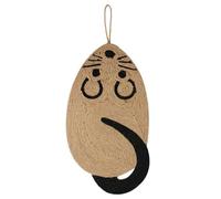 Cpolebev 1 Pièce Planche à Griffer pour Chat Tapis de Grattage avec Jouet en EVA+Fibre Végétale Accessoires pour Animaux de Compagnie pour Arbre à Chat, Tapis de Refroidissement et Griffoir, A
