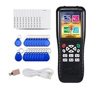 Cpolebev 1 Set Noir RFID Duplicator Copier Writer Copieur IC ID Reader Writer Fonction de Décodage