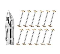 Cpolebev 10 Bobines et 1 Boîtier de Navette pour Machine à Coudre Compatibles avec Les Pièces de Machines à Coudre à Pédale 27, 28, 127, 128