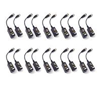 Cpolebev 10 Paires HD BNC Vidéo Balun 8MP 1080P 720P Émetteurs-Récepteurs UTP Cat5 HD CVI TVI AHD Pièces Accessoires pour CAMÉRA