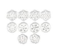 Cpolebev 10 Pcs Mini Emporte-Pièces en Pâte Polymère de Résine Moules à Petites Fleurs Moules en Argile de Marguerite Moules en Argile de Gel de Silice